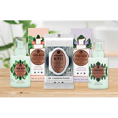 L. Fragrance Free Period Care Foaming Wash, pH Balanced, Free from Fragrances, Sulfates