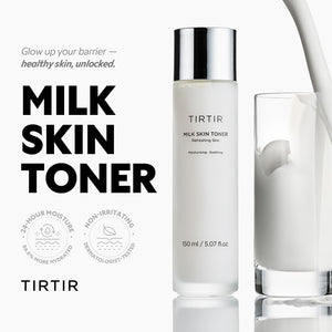 TIRTIR Milk Skin Rice Toner - Deep Moisturizing, Hydrating and Refreshing for face, Niacinamide, Ceramide, Rice Bran Extract, Nature-Oriented Ingredients, Korean Skin Care, Vegan, 150ml / 5.07 fl.oz. TIRTIRBuy Supplements Australia