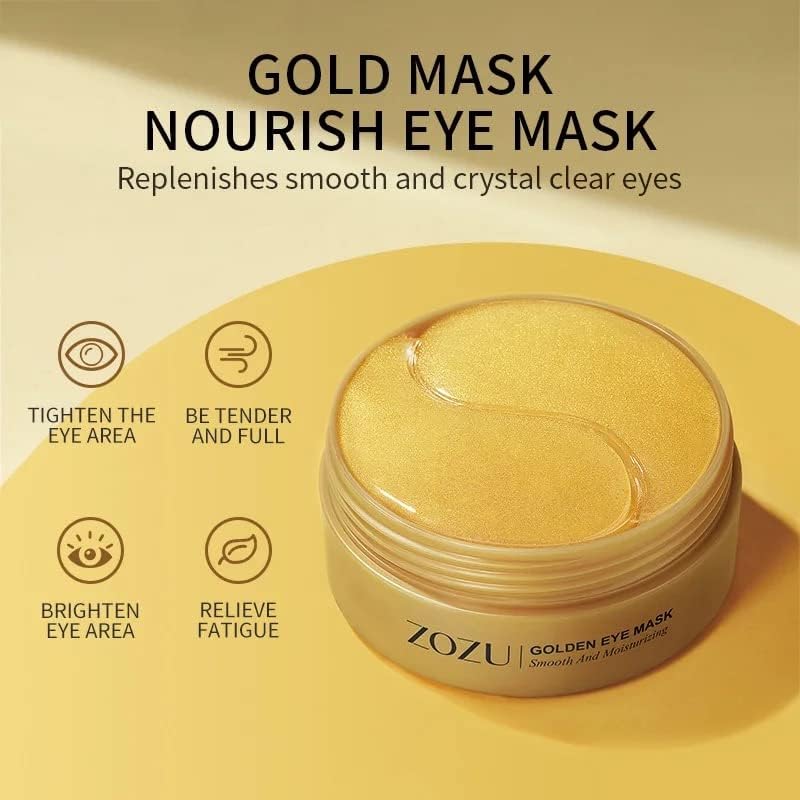 Green Cosmos 24K Gold Under Eye Patches - Luxury Recovery (30 Pairs)