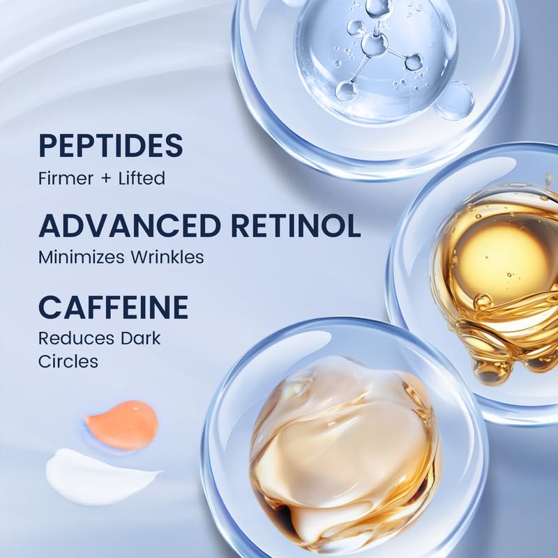SKIN ULTIMA Dual Eye Cream - Advanced Retinol & Peptides for Dark Circles & Wrinkles (20ml)