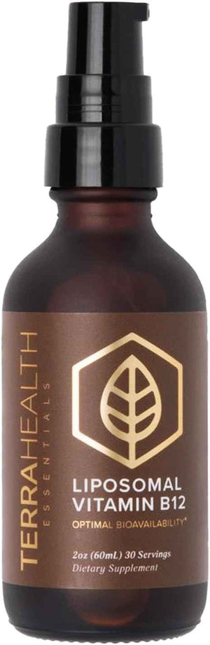 Terra Health Essentials - Liposomal B12 - Support Energy & Mood, Promote Memory, Aid Immune System (1 Bottle, 30 Day Supply)