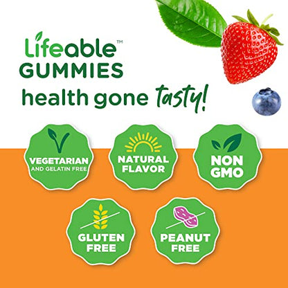 Lifeable Women's Prenatal Multivitamin + Magnesium 85mg, Gummies Bundle - Great Tasting