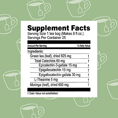 Hyleys Tea Moringa Oleifera with Mango Flavor - 25 Tea Bags (Miracle Tree Tea)
