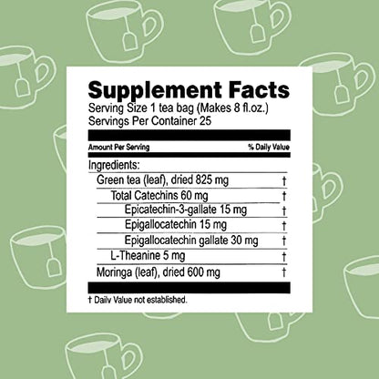 Hyleys Tea Moringa Oleifera with Mango Flavor - 25 Tea Bags (Miracle Tree Tea)
