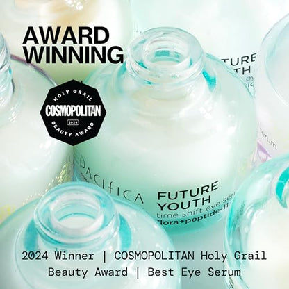 Pacifica Future Youth Time Shift Eye Serum - Lifting & Firming Peptide Treatment for Fine Lines & Dark Circles (0.5 fl. oz)