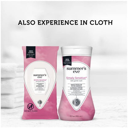 Summer's Eve Cleansing Wash, Simply Sensitive, 9 Fl Oz (Pack of 3)