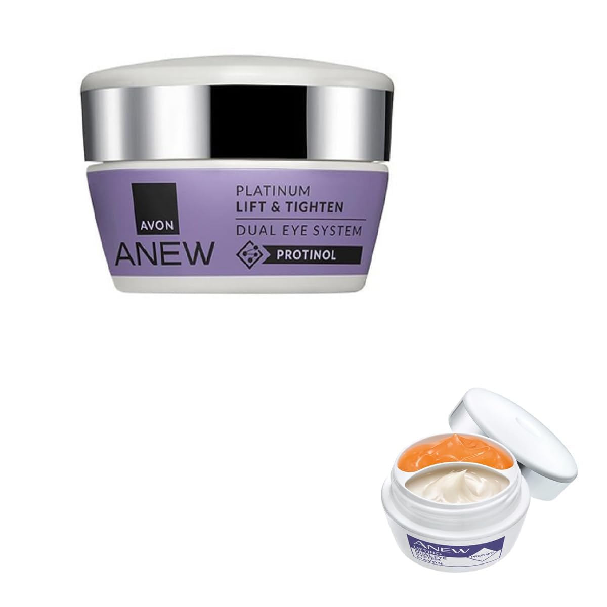 Avon ANEW Brightening Dual Eye System - Dual-Chamber Eye Cream & Gel for Dark Circles & Lifting