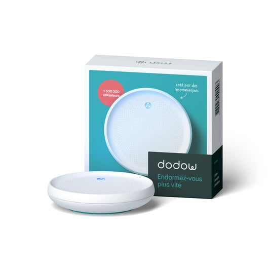 Dodow Sleep Aid Device — Fall Asleep Faster with Guided Breathing Light and Nightly Practice | Guides Included in Package | 8 & 20 Min Modes