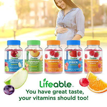 Lifeable Women's Prenatal Multivitamin + Magnesium 85mg, Gummies Bundle - Great Tasting