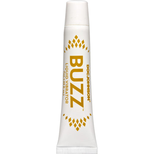 Doc Johnson Buzz Liquid Vibrator - Intimate Arousal Gel - Designed to Enhance a Woman's Sexual Sensations, Arousal, and Pleasusre - Gel Stays Where You Want It - 7 ml (0.23 fl. oz.)