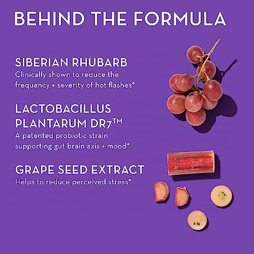 HUM Fan Club - Menopause Probiotic Supplement with Siberian Rhubarb for Women