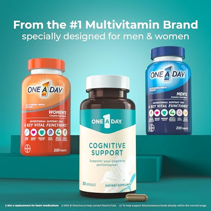 ONE A DAY Bundle Multivitamin for Women 200 Count Tablets Cognitive Supplement