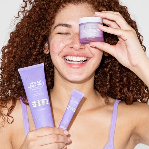 Pacifica Vegan Ceramide Barrier Eye Cream - Hydrating Under Eye Moisturizer for Sensitive Skin - Fragrance-Free Treatment (0.5 fl. oz)