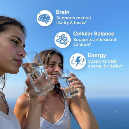 12 PPM Molecular Hydrogen Tablets & 35-Strain Probiotics with Prebiotics - Daily Wellness & Digestive Routine - 2 Items