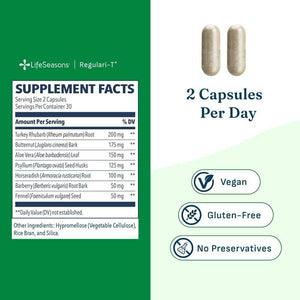 Lifeseasons Bowel Support Regulari T, 60 CT