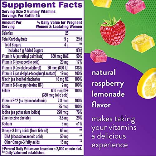 Vitafusion Prenatal, Gummy vsojm Vitamins, 90 Count (3 Pack)