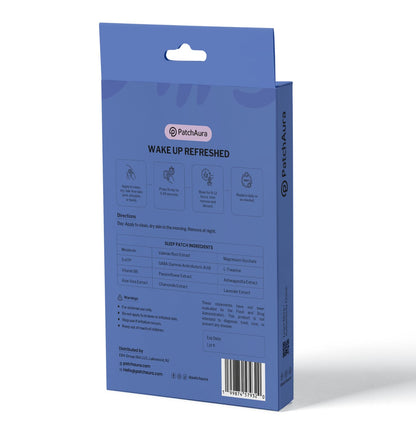 PatchAura Sleep Wellness Patch – Nightly Relaxation & Comfort Support Patch – Convenient Bedtime Routine – 30 Count
