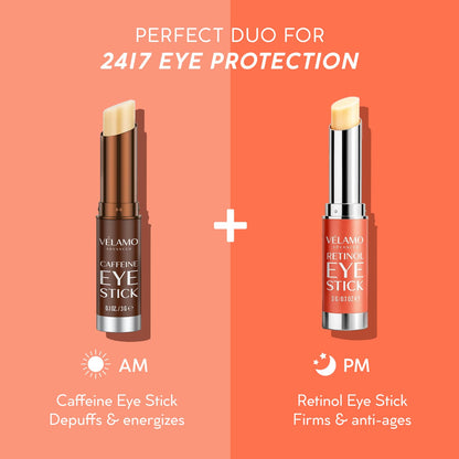 VELAMO ADVANCED Retinol Eye Stick (3g) - Renewing & Firming Under Eye Balm for Dark Circles, Puffiness & Wrinkles