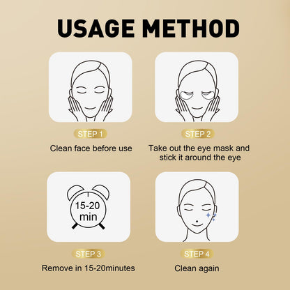CHMI 24K Gold Under Eye Patches (50 Pairs) – Collagen Eye Masks for Dark Circles, Puffy Eyes, Eye Bags & Wrinkles – Hydrating Anti-Aging Eye Gel Pads
