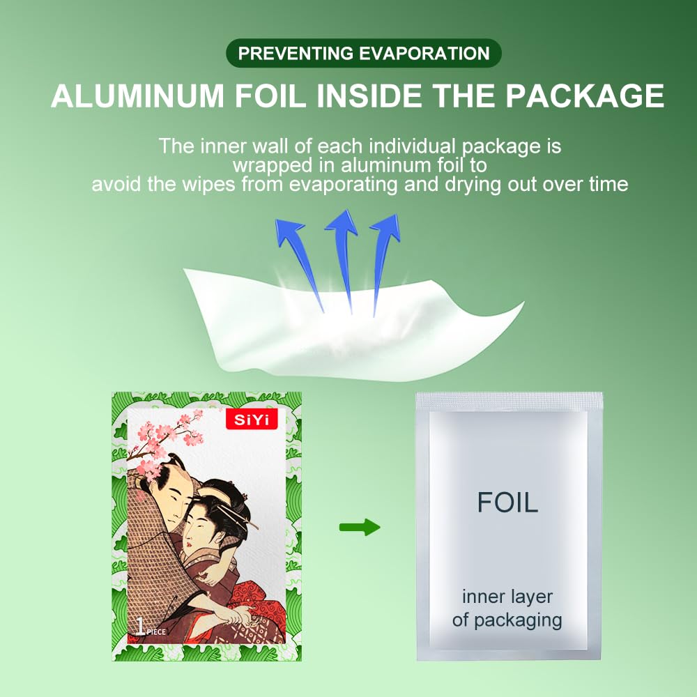 Delay Wipes for Men to Last Longer in Bed and Control Orgasms for Male Genital Desensitization - Increase Duration, Performance and Endurance, 3 wipes/box With Cock Rings