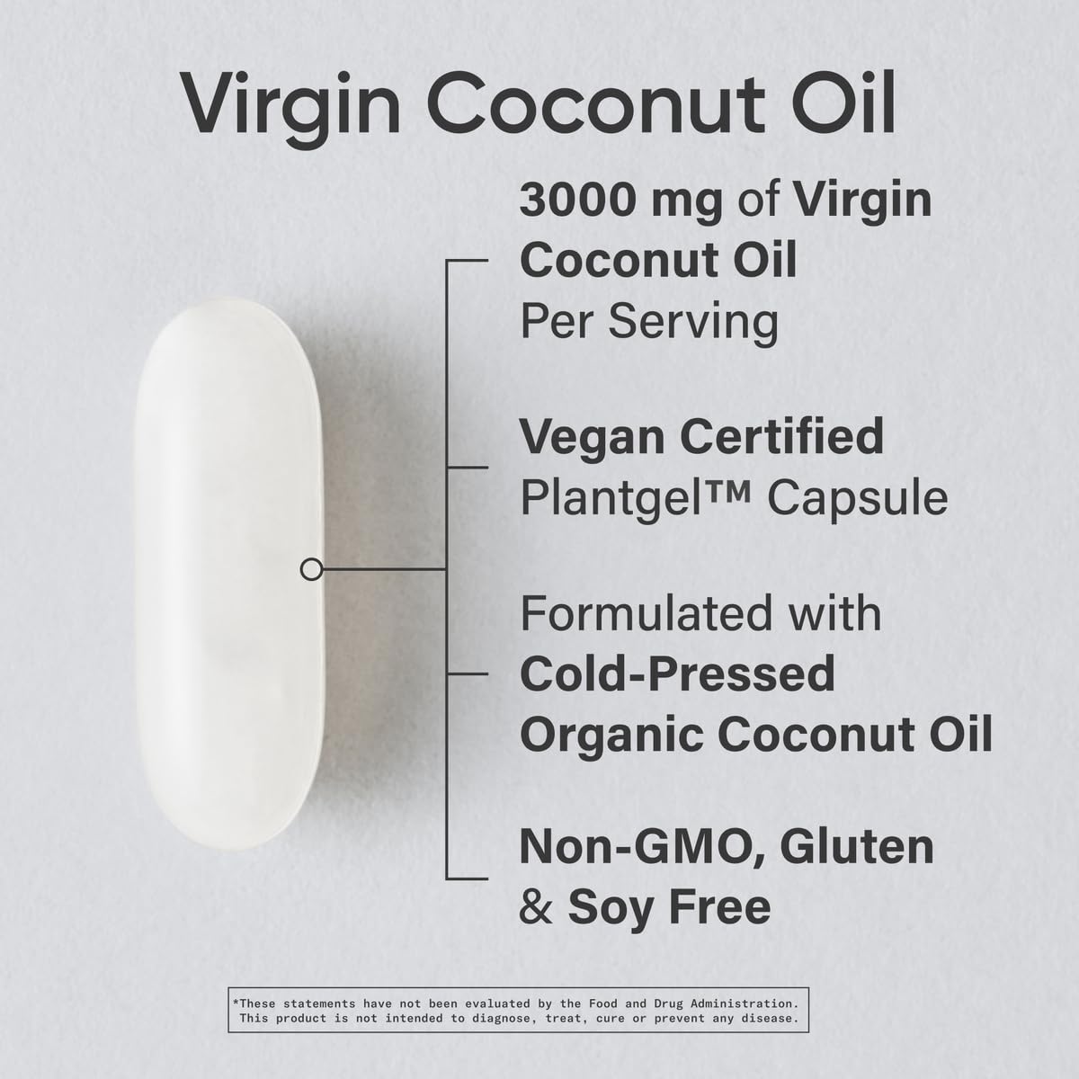 Sports Research® Organic Coconut Oil 3000mg, 120 Softgels
