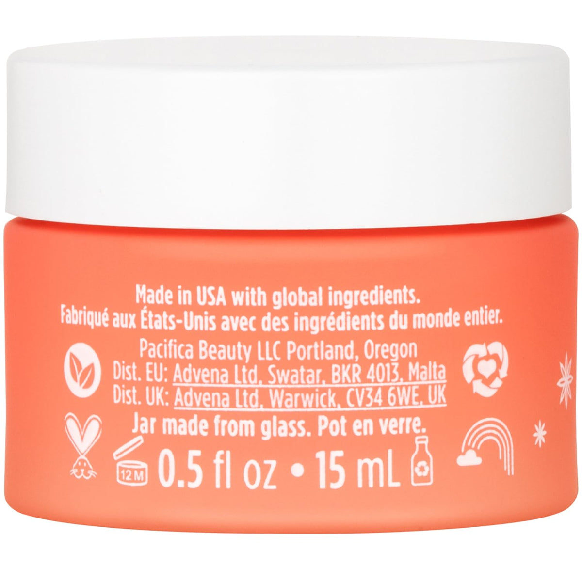 Pacifica Glow Baby Brightening Eye Cream - Vitamin C & Caffeine-Infused Treatment for Dark Circles & Puffiness (0.5 oz)