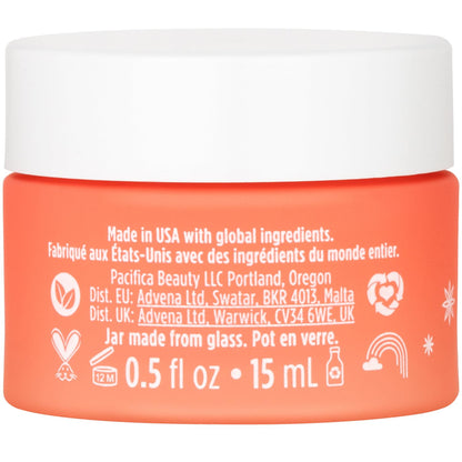 Pacifica Glow Baby Brightening Eye Cream - Vitamin C & Caffeine-Infused Treatment for Dark Circles & Puffiness (0.5 oz)