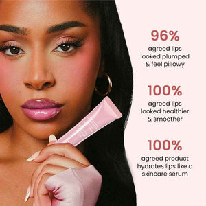 FeiCuiYun Lip Tinted Glowy Balm Hydrating Tinted Lip Serum Lip Gloss, Ultra-Hydrating Natural Vegan Lip Balm, Sheer-Tinted Shine & Hydration, Soothes & Softens Dry Lips Skincare (Light Pink)