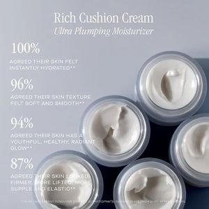 Summer Fridays Rich Cushion Face Cream - Ultra Plumping Barrier Repair Cream + Makeup Primer - Infuses Skin with Rich Hydration from Glycerin + Squalane - Non-Comedogenic + Fragrance-Free (1.69 Oz) Summer FridaysBuy Supplements Australia