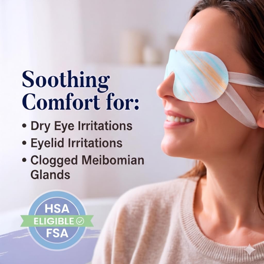 FACEMOON Self Heating Steam Eye Masks - Unscented (16 Packs)