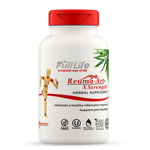 Full Life Reuma-Art X Strength – 400 mg Herbal Supplements - Supports Joint Flexibility – 180 Veggie Capsules Full LifeBuy Supplements Australia