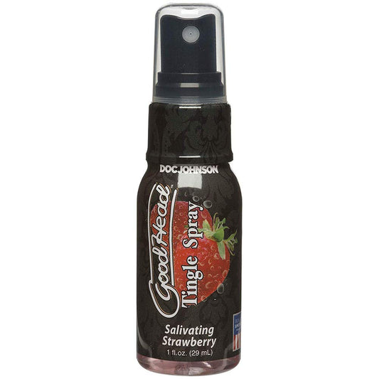 Doc Johnson GoodHead - Tingle Spray - Salivating Strawberry - 1 fl. Oz. (29 ml)