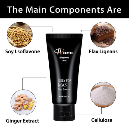 Male Enhancement Cream, Massage Cream PenisBecoming Longer Thicker PenisExtender Cream for Secondary Development, PenisGrow Again Gradually Increase & Amplify Size Stronger Than Before