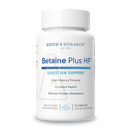 Biotics Research Betaine Plus HP - High Potency Hydrochloric Acid Supplement, Supports Digestive Function 90 Capsules