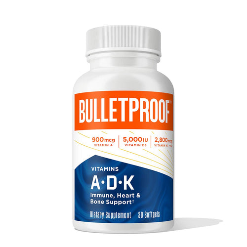 Vitamins A-D-K, 30 Softgels, 900mcg Vitamin A, with 5000 IU D3, K1, K2, K3, High Potency