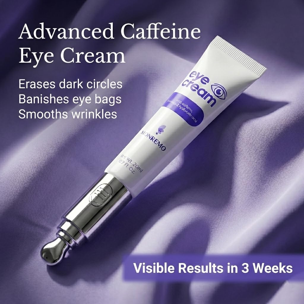 MONREMO Caffeine Eye Cream – Vibrating Anti-Aging Eye Treatment (20ml)