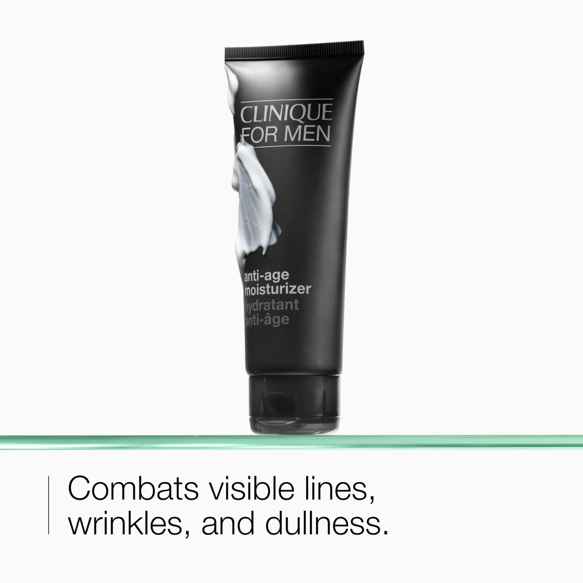 Clinique For Men Daily Anti-Age Face Moisturizer With Hyaluronic Acid, Vitamin E + Glycerin | Combats Lines, Wrinkles + Dullness | Hydrating + Brightening | Lightweight, 3.4 Fl Oz