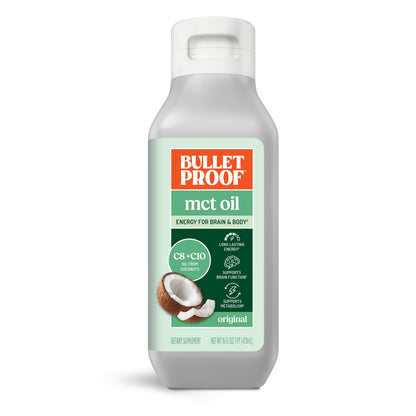 Bulletproof C8 & C10 MCT Oil, 100% Pure Coconut Oil, Unflavored, 16 oz