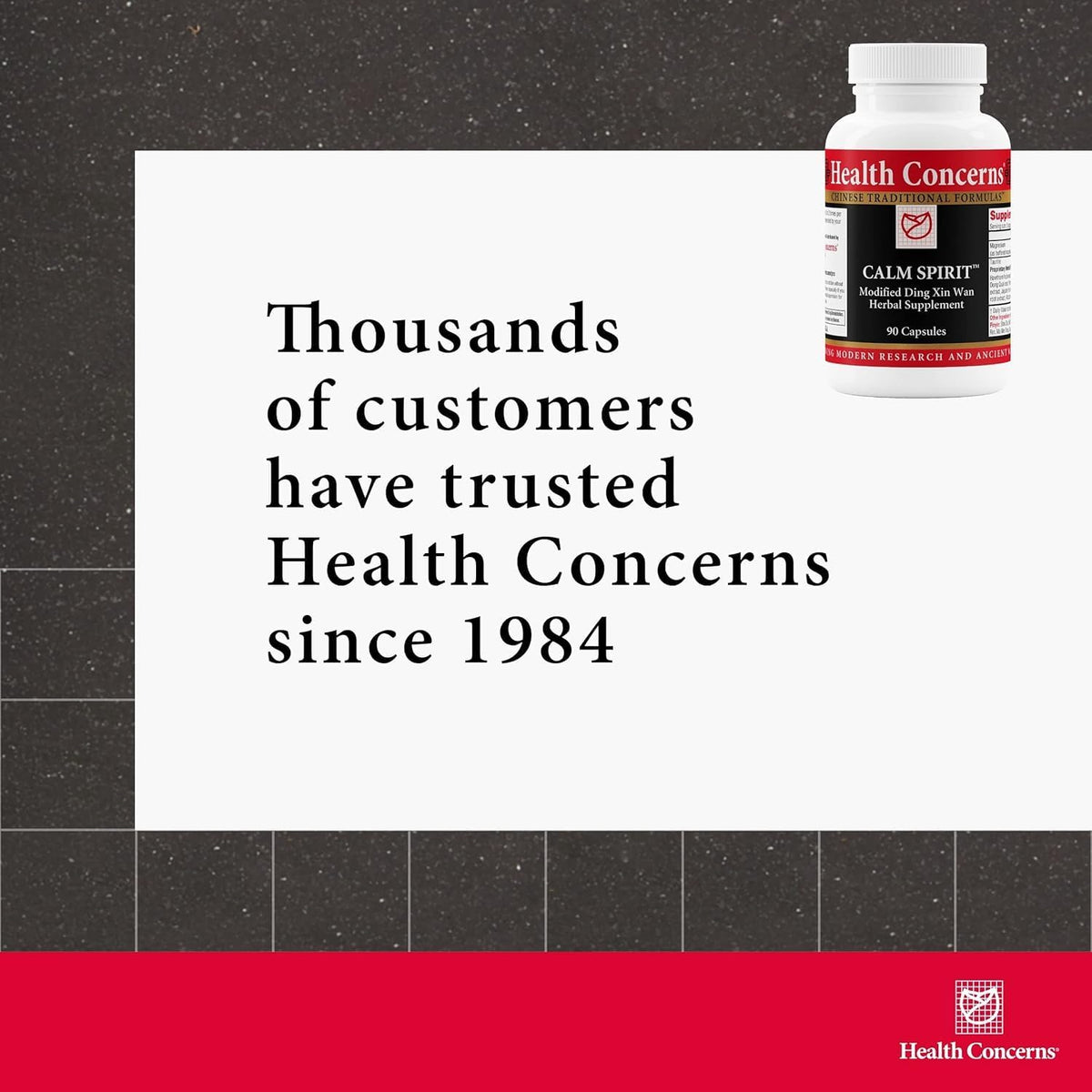 Health Concerns Power Mushrooms - Immune System & Natural Energy Support - Adaptogenic Mushroom Supplement with Reishi, Tremella, Maitake, Poria - Traditional Chinese Herbal Supplement - 90 Capsules