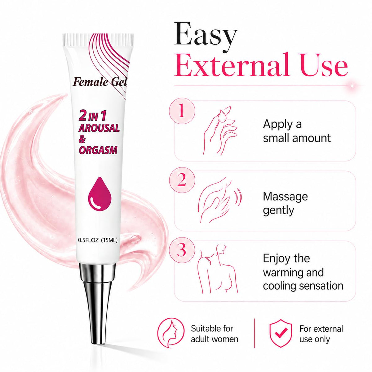 Fast Orgasmic Gel for Women, Female Arousal Formula
