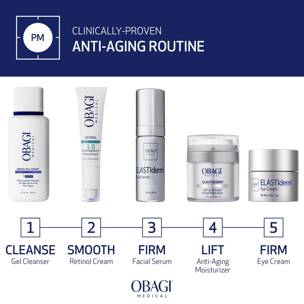Obagi ELASTIderm Lift Up & Sculpt Facial Moisturizer – Clinically Proven Anti-Aging Face Cream that Visibly Firms & Sculpts Facial Contours, & Reduces Fine Lines & Wrinkles with Peptides – 1.7 oz