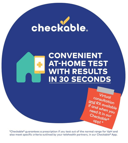 Checkable® Vaginal pH Screening Strips, Quick Results, Vaginal pH Balance Screening Strip