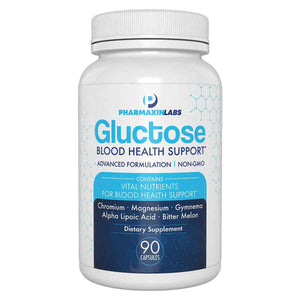 Gluctose Blood Health Support Supplement - Advanced Formula for Men & Women - Chromium, Magnesium, Alpha Lipoic Acid, Bitter Melon, Gymnema - 90 Day Supply / 90 Capsules