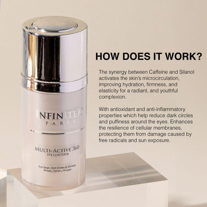 Infinitek Paris Multi-Active Collagen Eye Cream - Anti-Aging & Dark Circles (15ml)