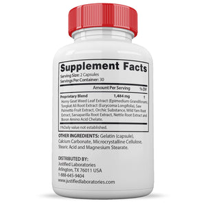 (2 Pack) Vital Grow XL Pills 1484MG Advanced Formula Proprietary Blend for Men 60 Capsules Justified Laboratories buy supplements Au