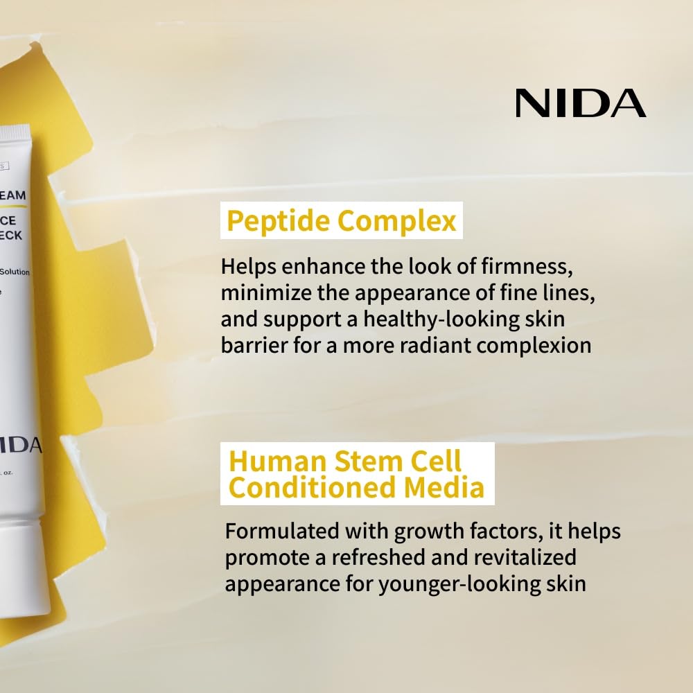 NIDA Revive Eye Cream for Face & Neck - Probiotic, Retinal & Peptide Formula for Wrinkles, Firmness & Cell Turnover (1.35 fl. oz / 40ml)