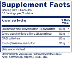 Vitanica CCDG Blend, Immune Support, DIM Supplement 200mg, Turkey Tail Mushroom, Turmeric, Green Tea, Vegan, 90 Capsules Vitanica buy supplements Au
