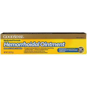 GoodSense Hemorrhoidal Ointment, Phenylephrine HCl, Petrolatum, Mineral oil, Relief from Burning, Itching and Discomfort of Hemorrhoids, 2 Ounces