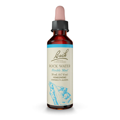 Bach Original Flower Remedies, Rock Water for Flexibility, Natural Homeopathic Flower Essence