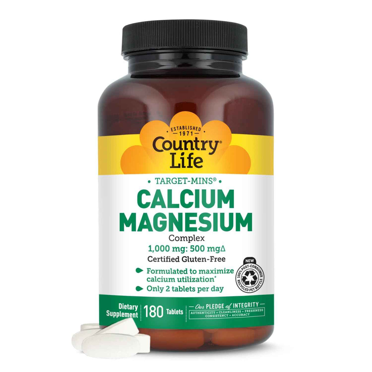 Country Life Target-Mins Calcium Magnesium Complex, 360 Tablets